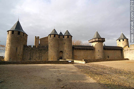 Castle of Carcassonne - Region of Languedoc-Rousillon - FRANCE. Photo #30219