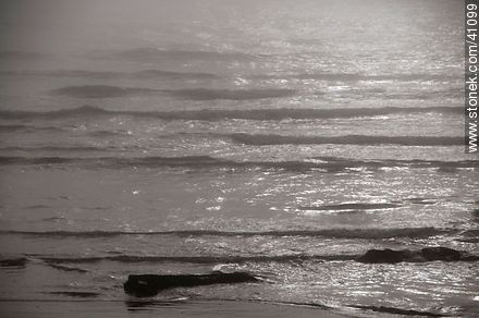 Fog on the sea - Punta del Este and its near resorts - URUGUAY. Photo #41099