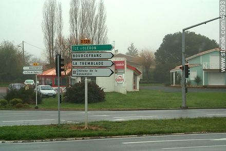 Route D728 - Region of Poitou-Charentes - FRANCE. Photo #43293