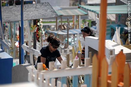 Cementerio de San Miguel de Azapa. Respeto por los difuntos. - Chile - Otros AMÉRICA del SUR. Foto No. 50291