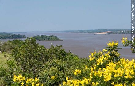 View to the river Uruguay from Meseta de Artigas - Department of Paysandú - URUGUAY. Photo #57316