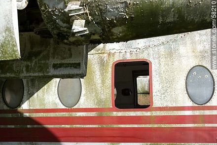 Old Fokker abandoned in Melilla.  - Department of Montevideo - URUGUAY. Photo #58210