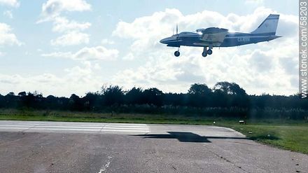 Turboprop landing in Melilla - Department of Montevideo - URUGUAY. Photo #58203
