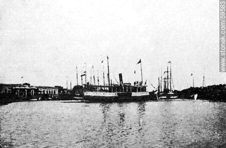 Puerto del Carmelo, Colonia, 1910 -  - URUGUAY. Foto No. 59583