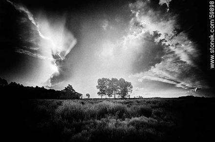 Storm on view in the field -  - MORE IMAGES. Photo #59898