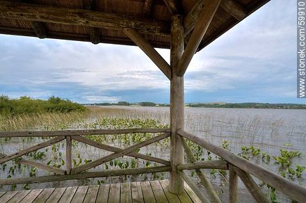 Covered dock on the lake - Punta del Este and its near resorts - URUGUAY. Photo #59910