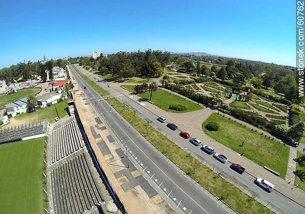 Buschental Avenue opposite the grounds of the Rural Association, Wanderers stadium and Rosedal - Department of Montevideo - URUGUAY. Photo #60762