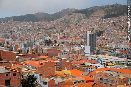 View of buildings, mountains, houses - Bolivia - Others in SOUTH AMERICA. Photo #62855
