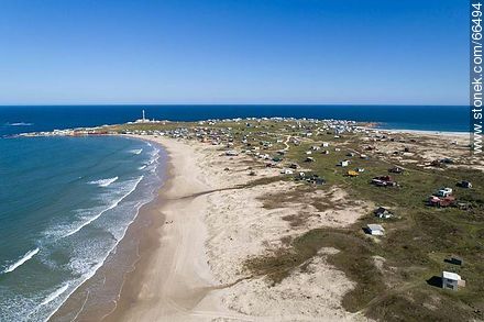 Aerial view of the north beach - Department of Rocha - URUGUAY. Photo #66494