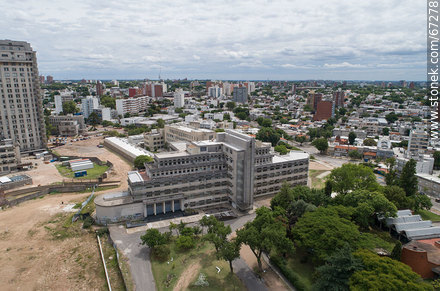 Vista aérea del Instituto de Higiene - Departamento de Montevideo - URUGUAY. Foto No. 67278