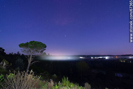 Madrugada desde el Mirador - Departamento de Lavalleja - URUGUAY. Foto No. 67365