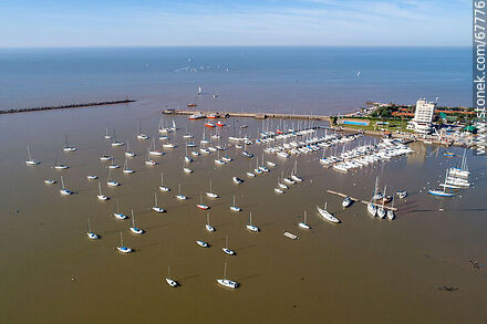 Aerial photo of the Buceo Port - Department of Montevideo - URUGUAY. Photo #67776