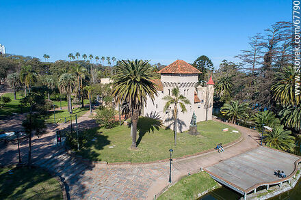 Aerial view of the castle - Department of Montevideo - URUGUAY. Photo #67790