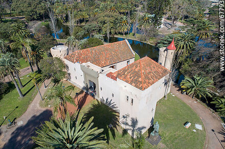 Aerial view of the castle - Department of Montevideo - URUGUAY. Photo #67793