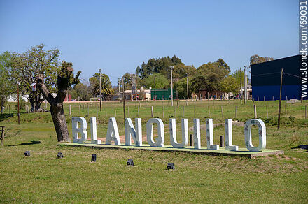 Cartel de Blanquillo - Departamento de Durazno - URUGUAY. Foto No. 69031