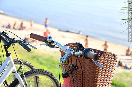 Canasto de bicicleta en la playa -  - IMÁGENES VARIAS. Foto No. 69383
