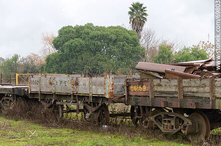 Antiguo vagón de carga - Departamento de Florida - URUGUAY. Foto No. 69803