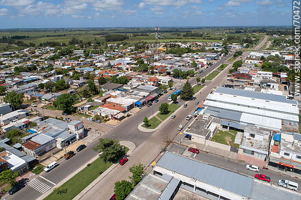 Vista aérea de la ruta 7 - Departamento de Canelones - URUGUAY. Foto No. 70472