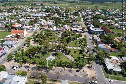 Aerial view of San Jacinto Square - Department of Canelones - URUGUAY. Photo #70482