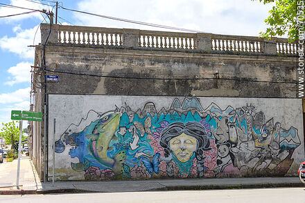 Mural en la calle Migues - Departamento de Canelones - URUGUAY. Foto No. 70535
