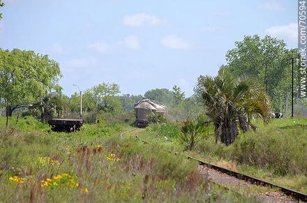 Estación de ferrocarril de Montes - Departamento de Canelones - URUGUAY. Foto No. 70594