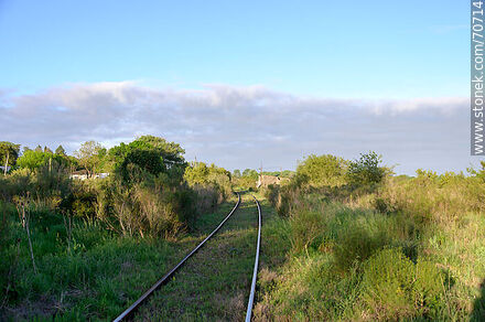 Vías de ferrocarril de Tapia - Departamento de Canelones - URUGUAY. Foto No. 70714