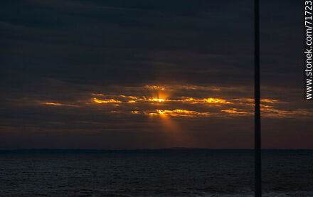 Winter sunset on the beach - Department of Maldonado - URUGUAY. Photo #71723