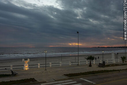 Rambla de los Argentinos and beach in winter - Department of Maldonado - URUGUAY. Photo #71724