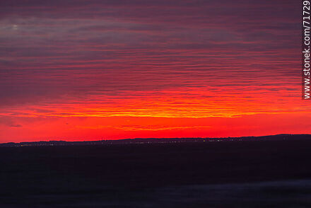 Reddish sunset in winter - Department of Maldonado - URUGUAY. Photo #71729
