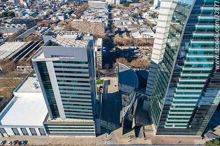Aerial view of the Antel Tower and Aguada Park - Department of Montevideo - URUGUAY. Photo #72877