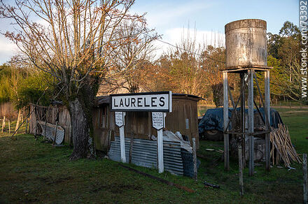 Laureles railroad station sign - Department of Rivera - URUGUAY. Photo #73392