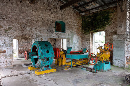 Part of the hydraulic power transmission and generation machinery. - Department of Rivera - URUGUAY. Photo #73856
