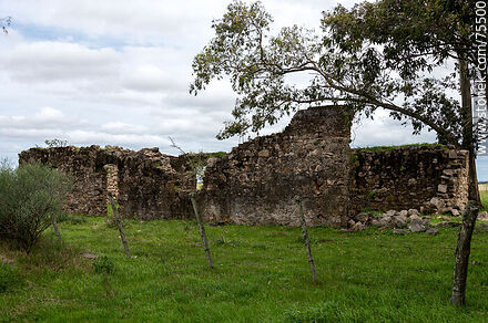 Ruins at the bottom of what used to be the Reboledo Club - Department of Florida - URUGUAY. Photo #75500