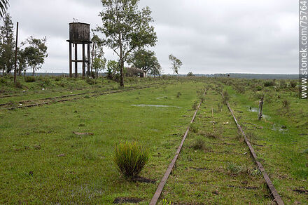 Former Elías Regules train station. Tracks without trains for decades - Durazno - URUGUAY. Photo #75764