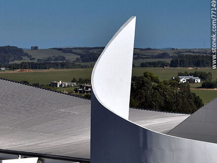 Aerial view of the Atchugarry Museum of Contemporary Art - Punta del Este and its near resorts - URUGUAY. Photo #77149