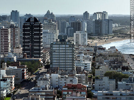 Aerial view of a multitude of towers and buildings - Punta del Este and its near resorts - URUGUAY. Photo #77155