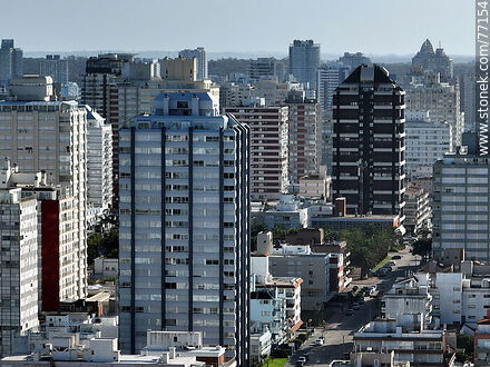 Aerial view of a multitude of towers and buildings - Punta del Este and its near resorts - URUGUAY. Photo #77154