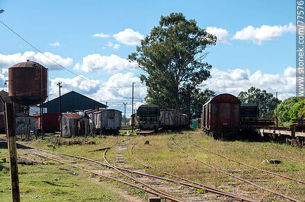 Victor Sudriers train station. Old wagons - Department of Canelones - URUGUAY. Photo #77576
