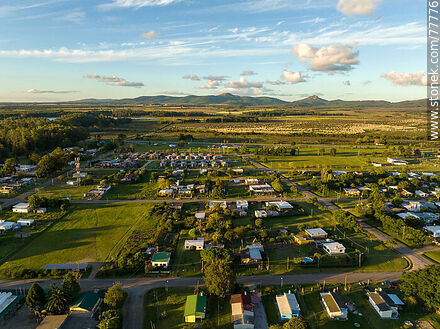 Vista aérea del pueblo Gregorio Aznarez - Departamento de Maldonado - URUGUAY. Foto No. 77776