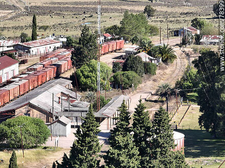 Aerial view of the Nico Perez Train Station - Department of Florida - URUGUAY. Photo #78399