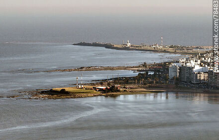 Aerial view of Punta Carretas' Trouville and Brava Points - Department of Montevideo - URUGUAY. Photo #78483