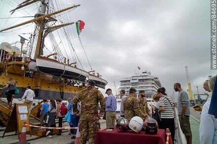 Italian training ship and sailing ship Amerigo Vespucci - Department of Montevideo - URUGUAY. Photo #84695