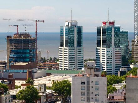 Aerial view of the Nautical Towers - Department of Montevideo - URUGUAY. Photo #85327