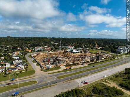 Aerial view of the construction site where the San Rafael hotel was located (Dec 2023) - Punta del Este and its near resorts - URUGUAY. Photo #85315