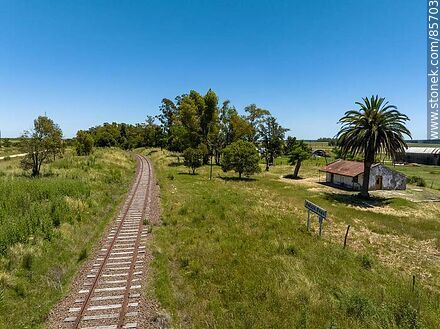 Train stop at Km 444 in Paysandú - Department of Paysandú - URUGUAY. Photo #85703