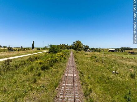 Train stop at Km 444 in Paysandú - Department of Paysandú - URUGUAY. Photo #85702