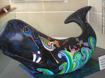 Decorated Whale at Foxwoods Casino -  - USA-CANADA. Photo #12682