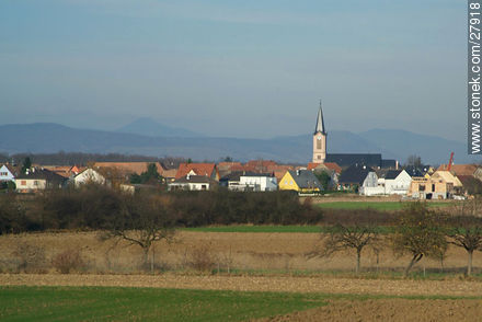 Vista desde las rutas A35 y E25 - Región de Alsacia - FRANCIA. Foto No. 27918