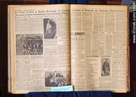 Old newspapers - Department of Montevideo - URUGUAY. Photo #16241